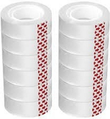 Submarine Self Adhesive 2 inch (70 Mtr)Transparent Cello Tape for Carpet, Wall, Packing Handheld Dispenser Manual (Manual)(Set of 12, Transparent)