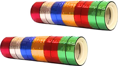 MR CRAFT Multicolor Sparkle Tape For Office and School Usage (Pack of 24) (Manual)(Set of 2, Multicolor)