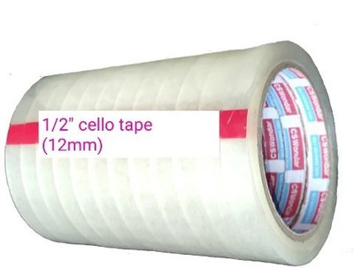 CS Wondar Single sided Manual handled Cello Tape (Manual)(Set of 12, Transparent)