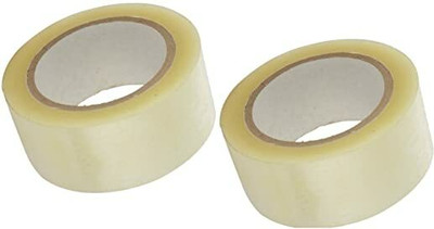 Palakshi Transparent Tape Self Adhesive Dispenser Cello Tape (Manual)(Set of 2, Transparent)