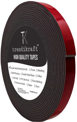 TRENDIKRAFT Double-sided Acrylic Foam Attachment Tape 5M - For Stronger Bonding Self Adhesive Dispenser Superior Adhesive (Manual)(Set of 1, Grey)
