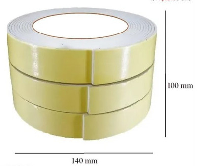 Worm double sided medium cello tape (Manual)(Set of 3, Yellow)
