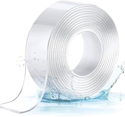 KVVTRADES Double-sided Tape Manual Dispenser Gel Tape (Manual)(Set of 1, TRANSPARENT)