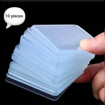 AKTNEW Double side sticker,Heavy Duty Tap for wall washable sticky patch Double side tape dispencer Double side sticker,Heavy Duty Tap for wall washable sticky patch (Manual)(Set of 10, Transparent)