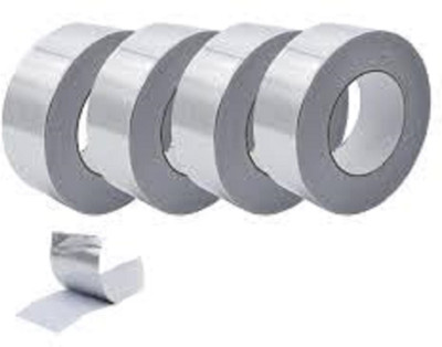 Truebond Aluminium Foil Tap 1 inch or 24 mm Dispenser Self Adhesive (Manual)(Silver)