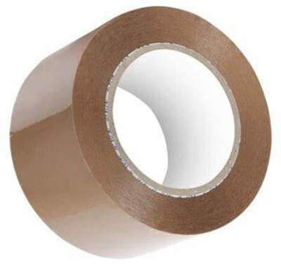 Creative Mart Apex Brown Tape - Single Sided (65m x 3inch) (Manual)(Set of 2, Brown)