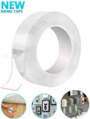 Mid Light Double sided HANDHELD cello tape (Manual)(Set of 1, clear)