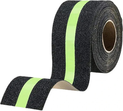 Luxula Anti-Slip Grip Tape Non-Slip Traction Tapes with Glow in the Dark Heavy Duty Stairs Tape Reduce the Risk of Slipping Indoor/Outdoor Stair Tread Step (50 Meter X 4.5 CM) (Manual)(Black, Green)