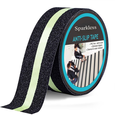 SPARKLESS Anti Slip Safety Grip Tape Nylon, PVC, Acrylic Anti Slip Safety Grip Tape (Manual)(Set of 1, Black)