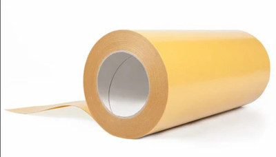 Bapna Double Sided Adhesive 12 Inch [300 mm width x 20 meter] Flexo Cloth tape (Manual)(Yellow)