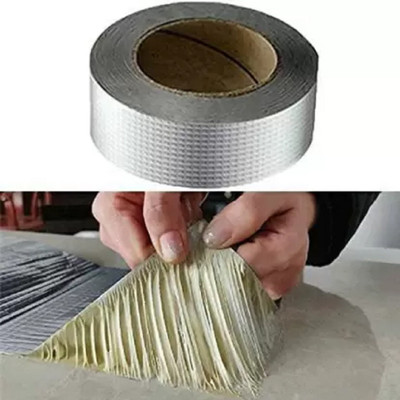 DN BROTHERS medium medium sticker Bitumen Tape (Automatic)(Set of 1, Silver)