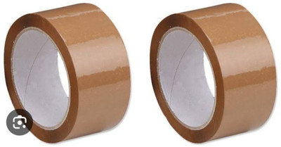 Ramarrow Single Sided Self Adhesive Manual Self Adhesive Brown Single Sided Tape (Manual)(Set of 2, Brown)