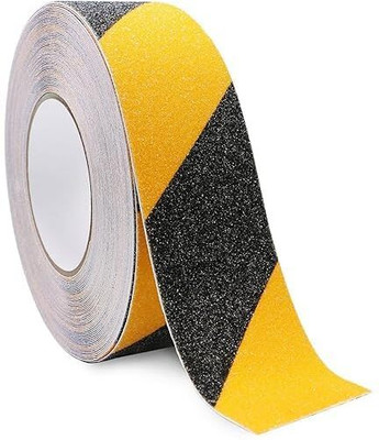 Silencio Heavy Duty Anti-SkidTape (5Mx50MM size) Dispenser Good Grip , Friction, Safety Anti Slip Tape (Manual)(Set of 1, Yellow, Black)