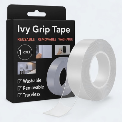 Homentra Double Sided Adhesive Tape N/A Double Sided Adhesive Tape (Manual)(Set of 1, Transparent)
