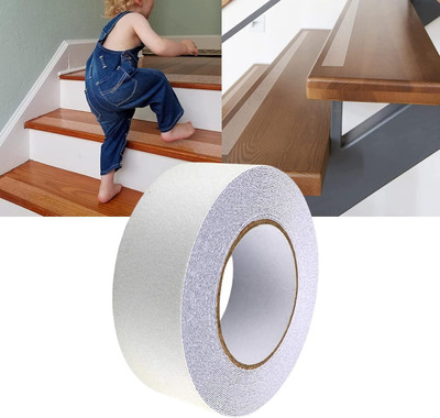 maukir Non-Slip Safety Friction Tape No Non-Slip Safety Friction Tape (Manual)(Set of 1, White)