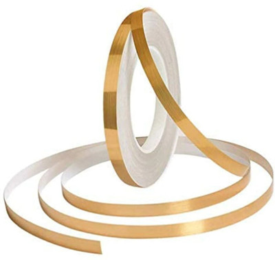 Bloriza Single Sided marble decorative Gold sticker and Tile gap sealing Gold tape Manual Dispenser Floor Decorative Tape (Manual)(Set of 1, Golden)