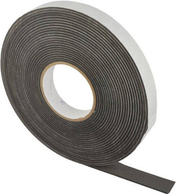 EBP Single Sided medium Single Sided Black Gasket Foam Tape - 10meter (Manual)(Set of 1, Black, Off White)