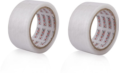 Ki Munik 3 Inch / 100 Mtr Packaging Self Adhesive Bopp Tape For E-Commerce Box Packing, Home, Office, Parcel & Carton Sealing Premium Quality White Transparent Self Adhesive Bopp Tape (Manual)(Set of 2, White) Ki Munik 3 Inch / 100 Mtr Packaging Self Adhesive Bopp Tape For E-Commerce Box Packing, Home, Office, Parcel & Carton Sealing Premium Quality White Transparent Self Adhesive Bopp Tape (Manual)(Set of 2, White)