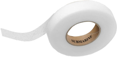 Submarine Fabric Fusing Tape Double Sided Hem Tape Iron on Length 100 Yards Long Sewing (Manual)(Set of 1, White)