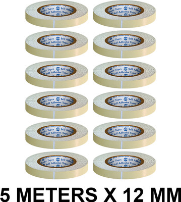 VCR Double Sided Handheld Double Side Foam Tape (Automatic)(Set of 12, Yellow)
