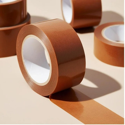 CSP SINGLE SIDE ADHESIVE 2 INCH ADHESIVE (Manual)(Set of 6, Brown)