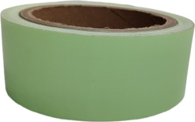 Bluebeems Single Sided Removable Waterproof Photoluminescent/Luminous Safety Glow In The Dark Tape Roll - Green Light Radium Tape Sticker - 20mm X 5 mtr (Manual)(Set of 1, Green)
