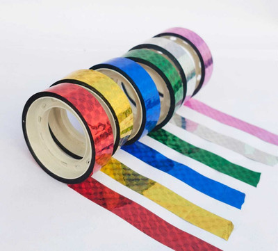 INNINKA craft use glitter tape 24 pcs (Manual)(Set of 1, Multicolor)