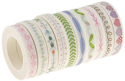 HASTHIP Single Sided Handheld Cello Tapes (Manual)(Set of 10, Multicolor)