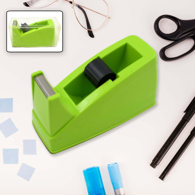 DeoDap Double-Sided Handheld Tape Dispenser (Manual)(Set of 1, Green)