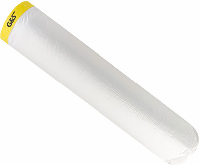 G&S Pre taped Protection Film Handheld Masking Film Tape (Manual)(Set of 1, transparent)