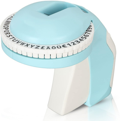 oddpod Single Sided Handheld Manual Handheld 3D Embossing Label Printer (Manual)(Set of 1, Blue)