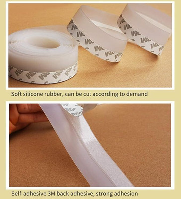 KUMIJASHI Window Sealing Tapes Handle held Dispenser Dispenser Dispenser Silicone Door Tape (Manual)(Set of 1, White)