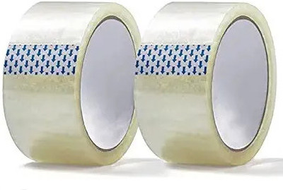 KANGROO Single Sided Handheld Dispenser Cello Tape/BOPP Tape/Packaging Tape (Manual)(Set of 2, Clear)