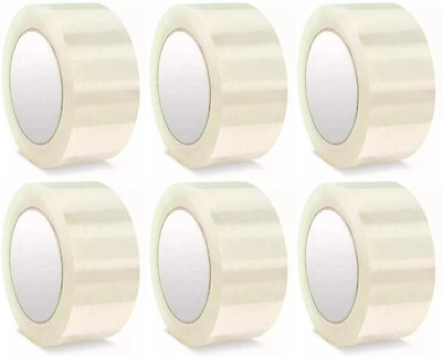 GrahLogy Single Sided Handheld Carton Box Sealing, Gift Wrapping, Electrical Wire Sealing, Balloon Decorations (Manual)(Set of 6, Transparent)