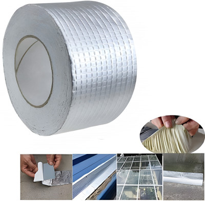 Garuda Store Adhesive TAPE Leakage Repair Waterproof Tape Dispenser Waterproof Aluminium Foil Tape (Manual)(Set of 1, Silver)