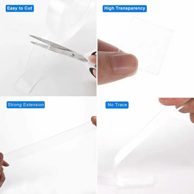 YNV TRADER Double sided tape Manual Dispenser Grip tape (Manual)(Silver)