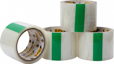 Dfix SINGLE SIDEED HANDHELD Transparent Cello Tape (Manual)(Set of 16, Transparent)