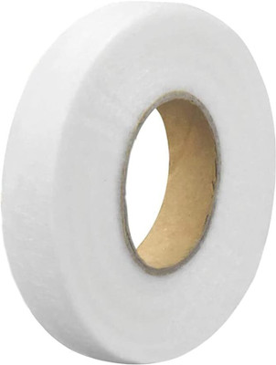 VOIISH Hemming Tape Hem Tape Fabric Fusing Iron-on Tape No Sewing Required for Trousers Clothes Jeans 100 Yard -Pack of 1 (Manual)(Set of 1, White)