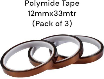 JINDAAL International single sided olymide Film Dispenser Polymide Tape (Manual)(Set of 3, Gold)