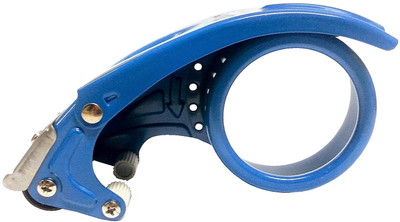 Laserbot Metal Hand Operated Manual Tape Dispenser MEANUAL Handy Tape Dispenser for Packing Packages fits up to 2 inches (Manual)(Set of 1, Blue)