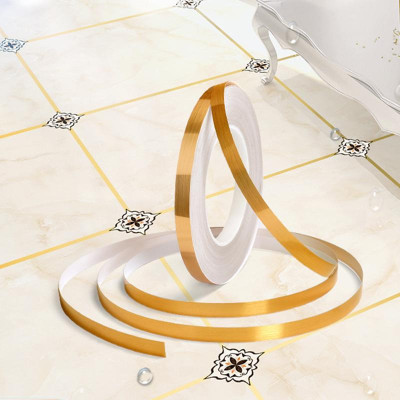 Newvent Tile Decoration Tape Gap Sealing Tape for Strip Floor Walls Self Adhesive (Manual)(Set of 1, Copper)