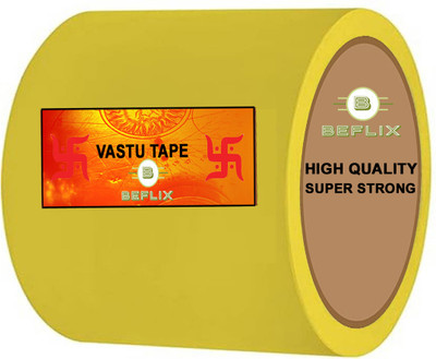 BEFLIX Enhance vastu energy Portable solution Dispenser 4 Inch Waterproof Heavy Duty Vinyl Tape Correction of Toilet (Manual)(Set of 1, Yellow)