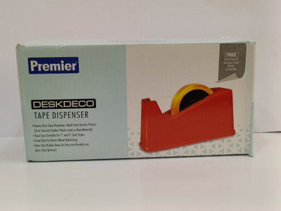 Dhariwala Traders CELLO TAPE SINGLE SIDE DESKTOP TAPE DISPENSER (Manual)(Set of 1, Multicolor)