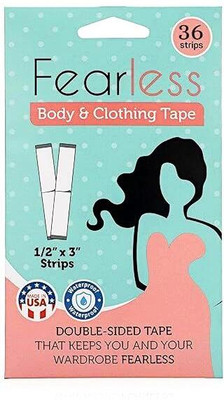 crockdile ClearStyle Apparel Tape: Invisible Fashion Assistance All Day Strength Invisible Dress Tape for women | Gentle to stick | Fashion tape (Manual)(Set of 36, Transparent)