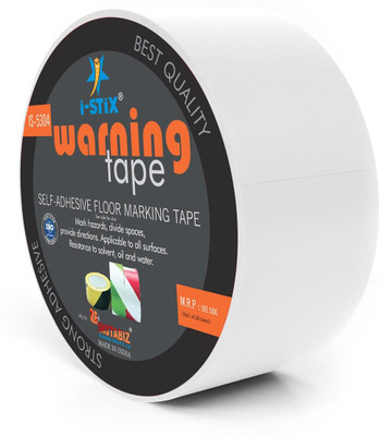 i-STiX Floor Marking Tape 48MM x 20Y High Visibility Safety Tape Waterproof & Durable Warning Tape Hazard Caution Tape for Indoor & Outdoor Use (Manual)(Set of 1, White)