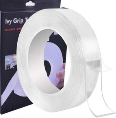 vakratunda Nano Double Sided Tape HeavyDuty | Multipurpose Removable Mounting Adhesive Tape Magic Tape - for Mounting, Organizing, and Crafting Viral Tape double side tape (Manual)(Set of 1, Transparent) vakratunda Nano Double Sided Tape HeavyDuty | Multipurpose Removable Mounting Adhesive Tape Magic Tape - for Mounting, Organizing, and Crafting Viral Tape double side tape (Manual)(Set of 1, Transparent)