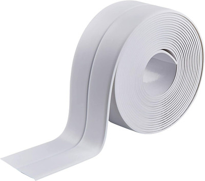 pepplo Self Adhesive Handheld Dispenser Caulk Strip Sealing Tape (Manual)(Set of 1, White)