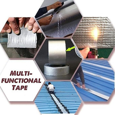 NIMYANK Aluminium Foil Tape Medium Aluminium Foil Tape (Manual)(Set of 1, Silver)