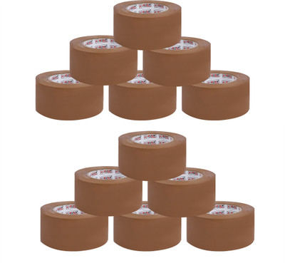 Ki Munik 3 Inch / 100 Mtr Packaging Self Adhesive Bopp Tape_201 For Shipping & Packing, Home, Office, Parcel & Industrial Use Premium Quality Tape_105 (Manual)(Set of 3, Brown)