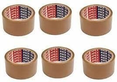 Creative Hub SINGLE SIDED - SELF ADHESIVE TAPE (Manual)(Set of 6, Brown)